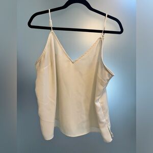 Target | A New Day | Faux Silk Cami | White | L